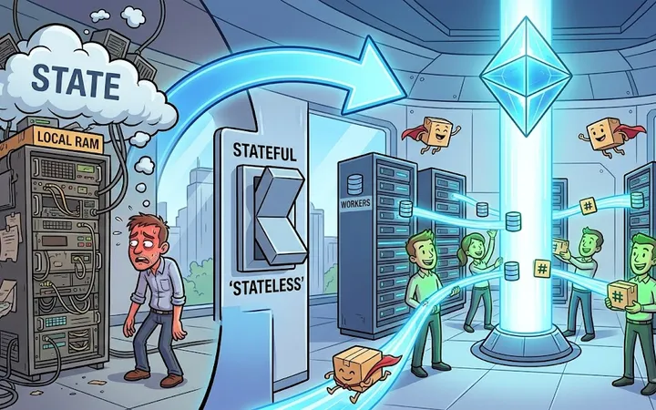 Stateful vs Stateless illustration.