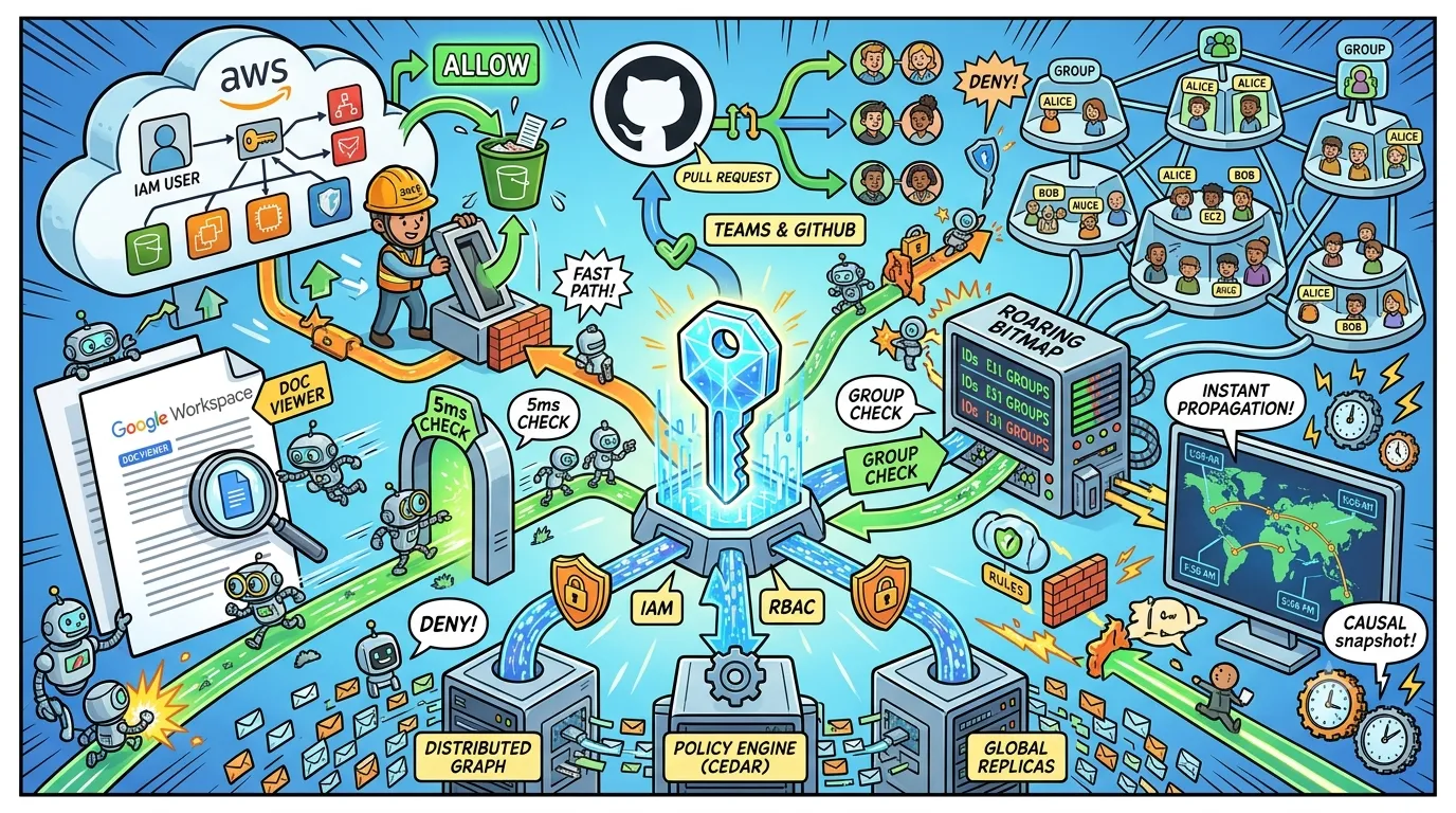 Comic Illustration of Enterprise RBAC systems.